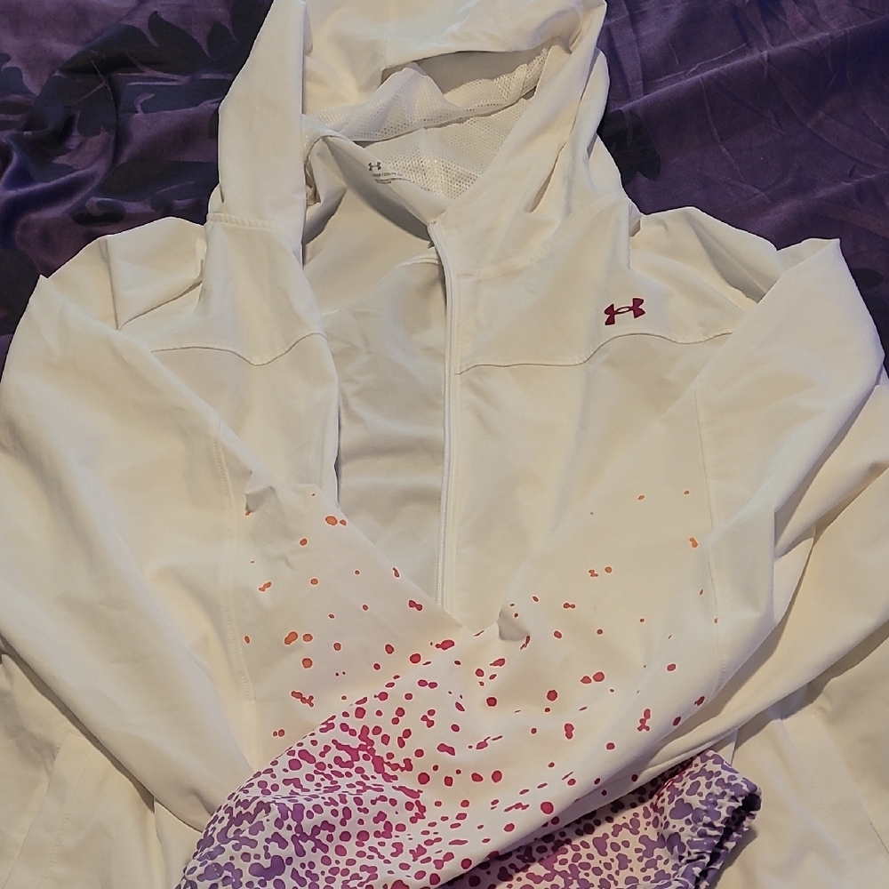 Under Armour Women's White and Purple Ski Jacket